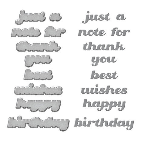 Spellbinders Sealed for Christmas Popular Sentiments Dies (S3-492) Spellbinders Sealed for Christmas Popular Sentiments Dies (S3-492)