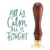 Spellbinders Sealed for Christmas All Is Calm Wax Seal Stamp (WS-096)