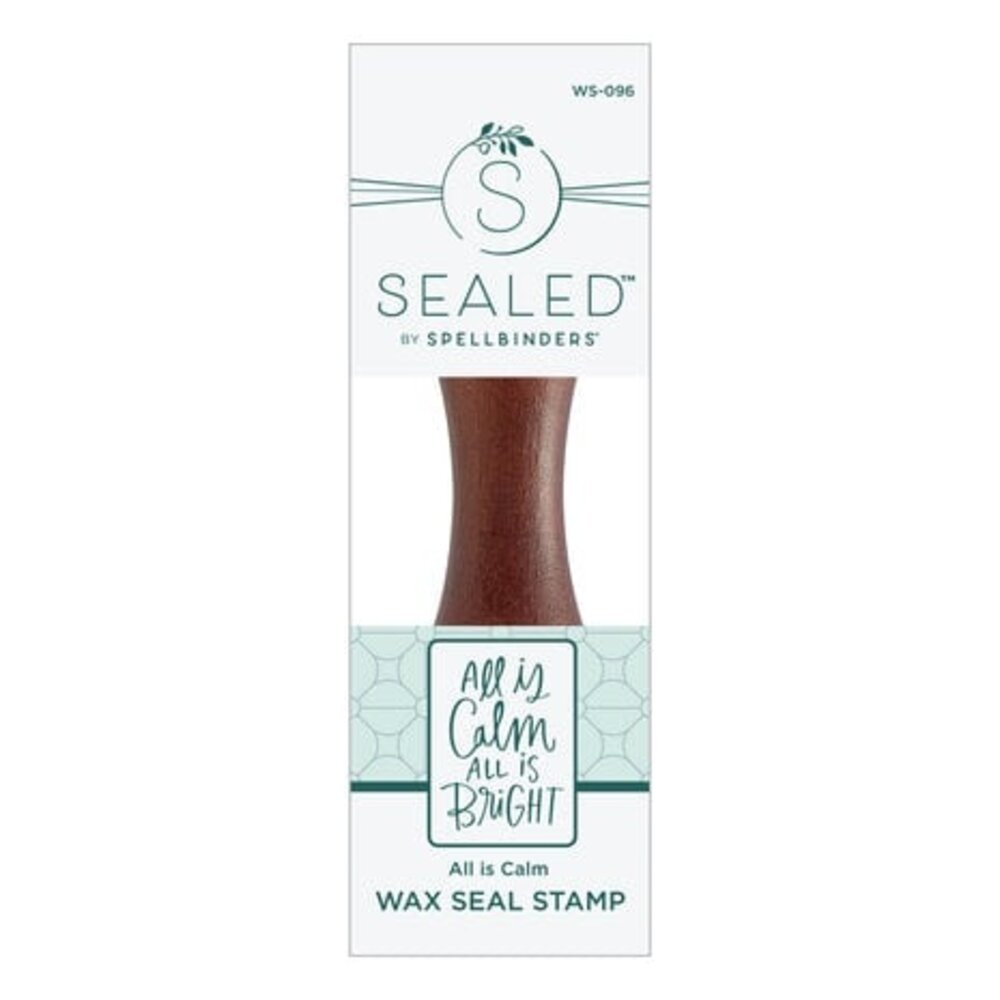 Spellbinders Sealed for Christmas All Is Calm Wax Seal Stamp (WS-096)