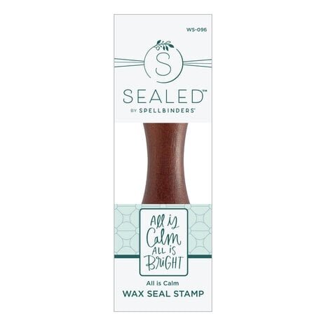 Spellbinders Sealed for Christmas All Is Calm Wax Seal Stamp (WS-096)