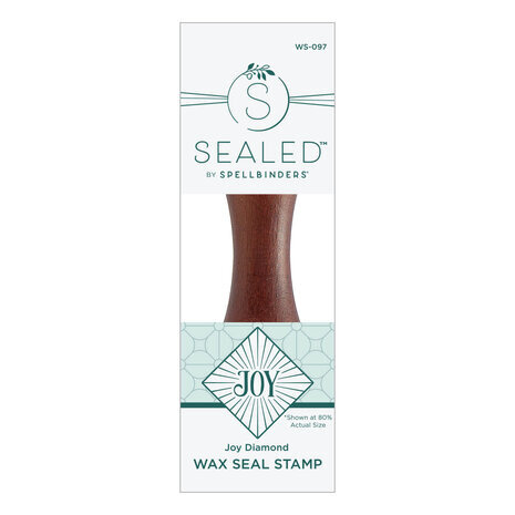 Spellbinders Sealed for Christmas Joy Diamond Wax Seal Stamp (WS-097) Spellbinders Sealed for Christmas Joy Diamond Wax Seal Stamp (WS-097)