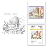 Spellbinders House-Mouse Designs Mouse Mail Cling Rubber Stamp (RSC-007)