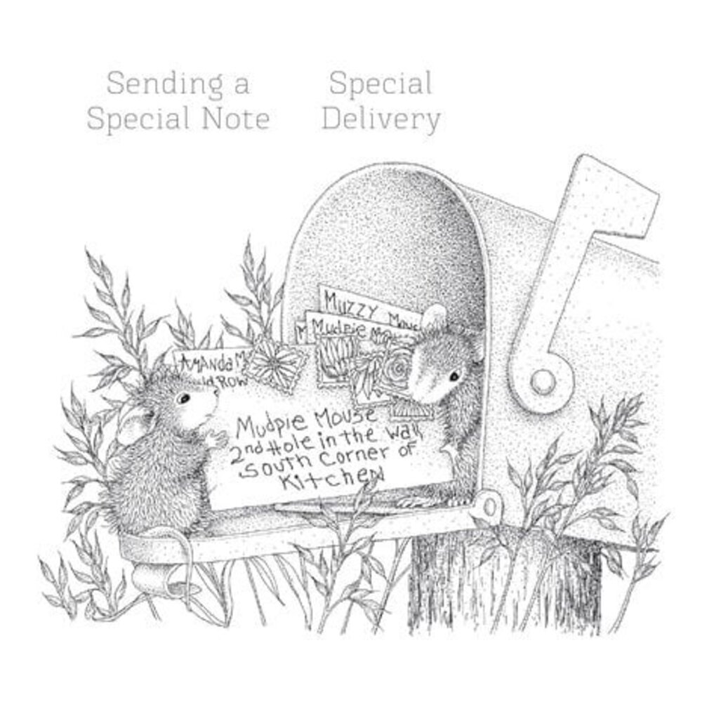 Spellbinders House-Mouse Designs Mouse Mail Cling Rubber Stamp (RSC-007) Spellbinders House-Mouse Designs Mouse Mail Cling Rubber Stamp (RSC-007)