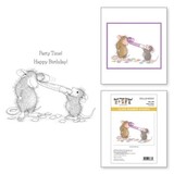 Spellbinders House-Mouse Designs Party Time! Cling Rubber Stamp (RSC-009)