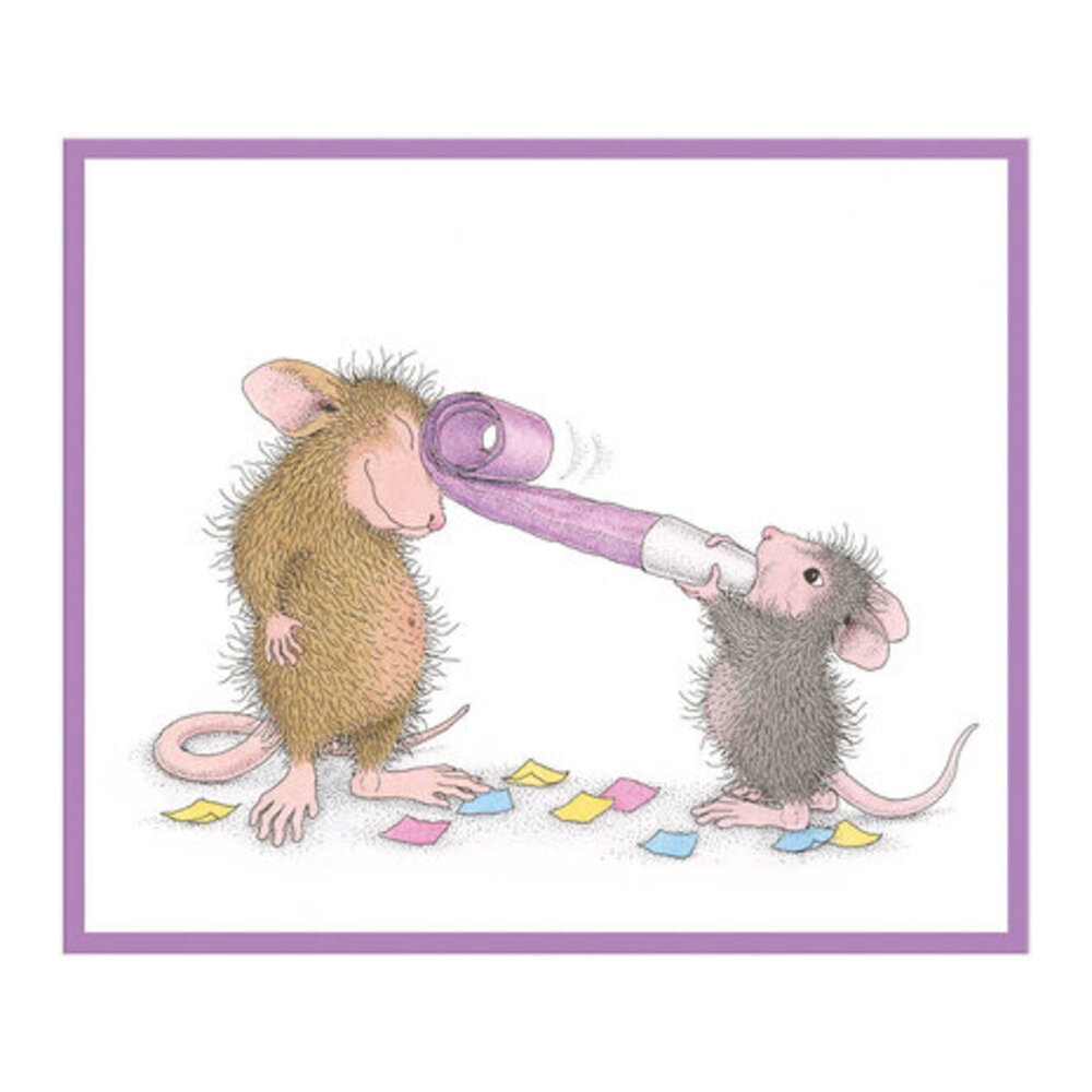Spellbinders House-Mouse Designs Party Time! Cling Rubber Stamp (RSC-009)