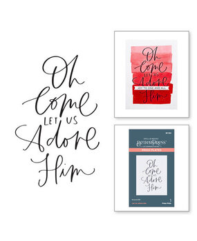 Spellbinders Let Us Adore Him Press Plate (BP-058)