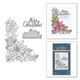 Spellbinders Poinsettia Corner Press Plate & Die Set (BP-065)