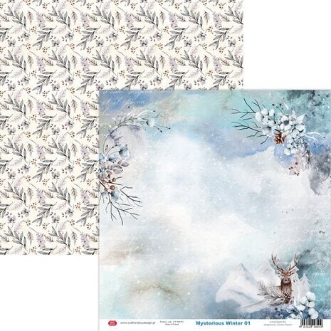 Craft & You Mysterious Winter 12x12 Inch Paper Pack (6pcs) (CYD-CPS-MWI30-6) Craft & You Mysterious Winter 12x12 Inch Paper Pack (6pcs) (CYD-CPS-MWI30-6)