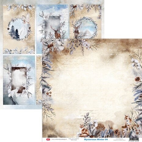 Craft & You Mysterious Winter 12x12 Inch Paper Pack (6pcs) (CYD-CPS-MWI30-6) Craft & You Mysterious Winter 12x12 Inch Paper Pack (6pcs) (CYD-CPS-MWI30-6)