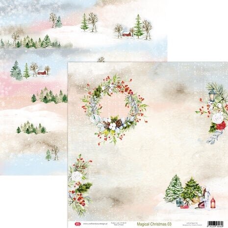 Craft & You Magical Christmas 12x12 Inch Paper Pack (6sheets) (CYD-CPS-MC30-6) Craft & You Magical Christmas 12x12 Inch Paper Pack (6sheets) (CYD-CPS-MC30-6)