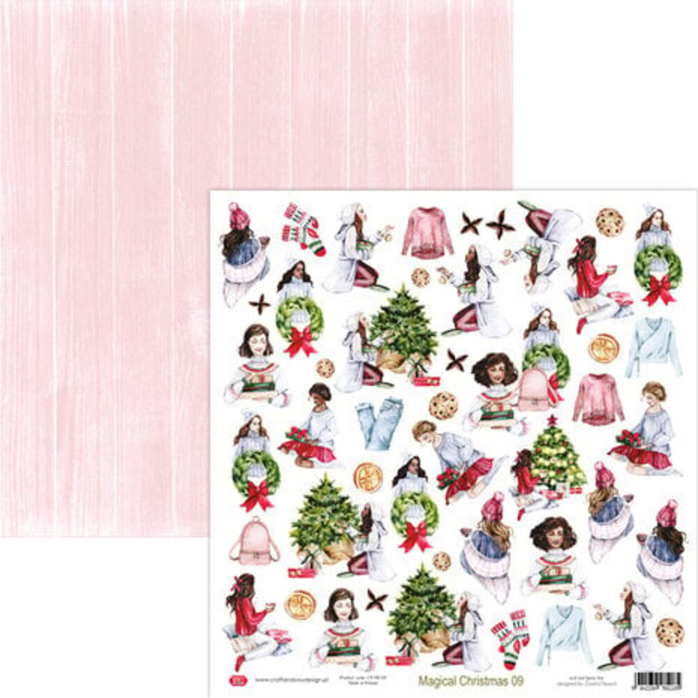 Craft & You Magical Christmas 12x12 Inch Creative Set (8pcs) (CYD-CSET-MC-8)
