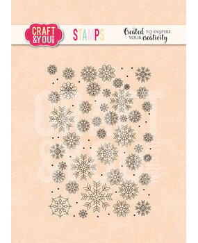 Craft & You Clear Stamp Snowflakes (CS031) Craft & You Clear Stamp Snowflakes (CS031)