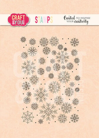 Craft & You Clear Stamp Snowflakes (CS031) Craft & You Clear Stamp Snowflakes (CS031)