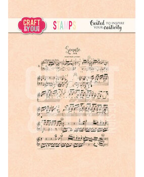 Craft & You Clear Stamp Music Notes (CS032)
