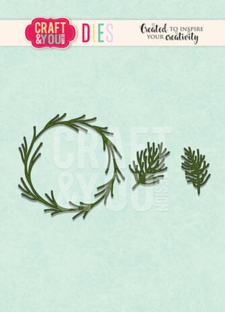 Craft & You Dies Coniferous Wreath (CW252)