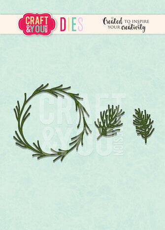 Craft & You Dies Coniferous Wreath (CW252)