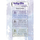 IndigoBlu Poison Labels A6 Rubber Stamps (IND1178)