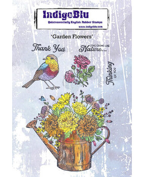 IndigoBlu Garden Flowers A6 Rubber Stamps (IND1180)