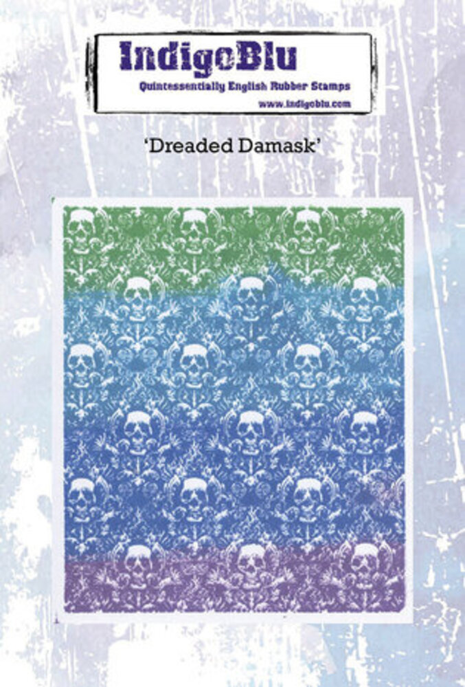 IndigoBlu Dreaded Damask A6 Rubber Stamps (IND1182) IndigoBlu Dreaded Damask A6 Rubber Stamps (IND1182)