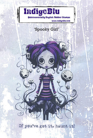 IndigoBlu Spooky Girl A6 Rubber Stamps (IND1185) IndigoBlu Spooky Girl A6 Rubber Stamps (IND1185)