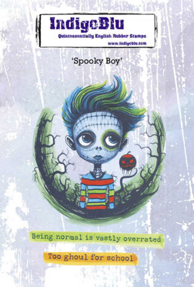 IndigoBlu Spooky Boy A6 Rubber Stamps (IND1186)