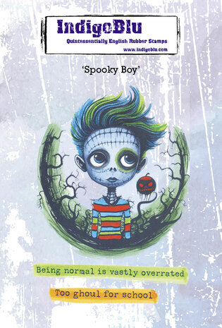 IndigoBlu Spooky Boy A6 Rubber Stamps (IND1186)