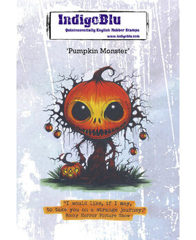 IndigoBlu Pumpkin Monster A6 Rubber Stamps (IND1187)