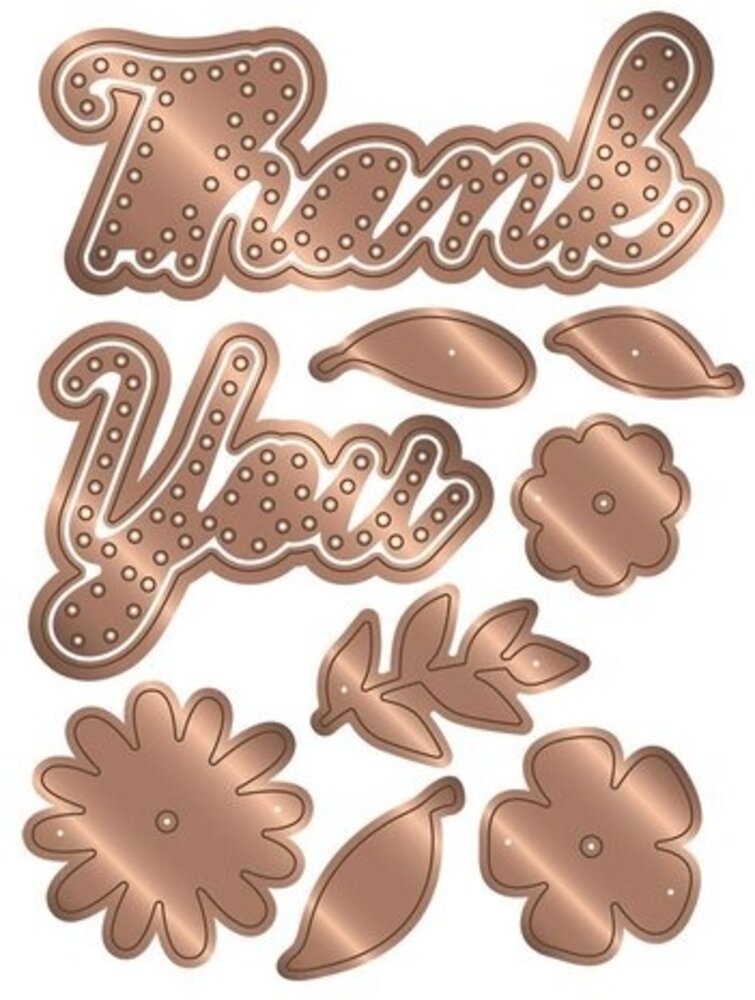 Gemini Cut 'N' Stitch Multi Craft Dies Thank You (GEM-MMD-CSTY)