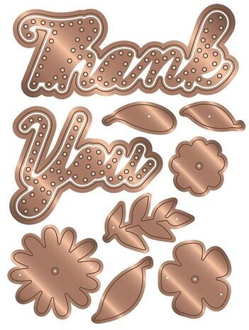 Gemini Cut 'N' Stitch Multi Craft Dies Thank You (GEM-MMD-CSTY)