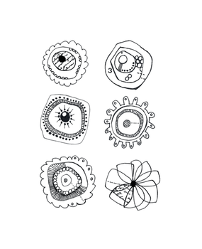 Crafty Individuals Floral Abstractions Blooms Unmounted Rubber Stamps (CI-632) Crafty Individuals Floral Abstractions Blooms Unmounted Rubber Stamps (CI-632)