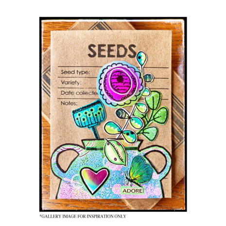 Crafty Individuals Floral Abstractions Blooms Unmounted Rubber Stamps (CI-632) Crafty Individuals Floral Abstractions Blooms Unmounted Rubber Stamps (CI-632)