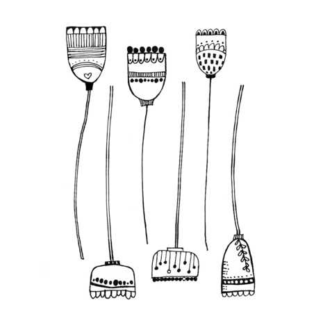 Crafty Individuals Floral Abstractions Buds Unmounted Rubber Stamps (CI-633) Crafty Individuals Floral Abstractions Buds Unmounted Rubber Stamps (CI-633)