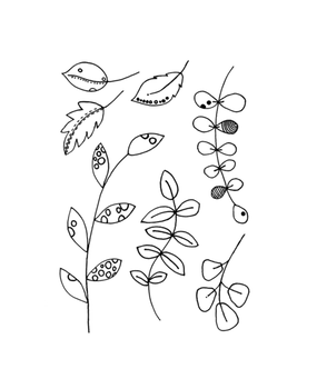 Crafty Individuals Floral Abstractions Leaves Unmounted Rubber Stamps (CI-634) Crafty Individuals Floral Abstractions Leaves Unmounted Rubber Stamps (CI-634)