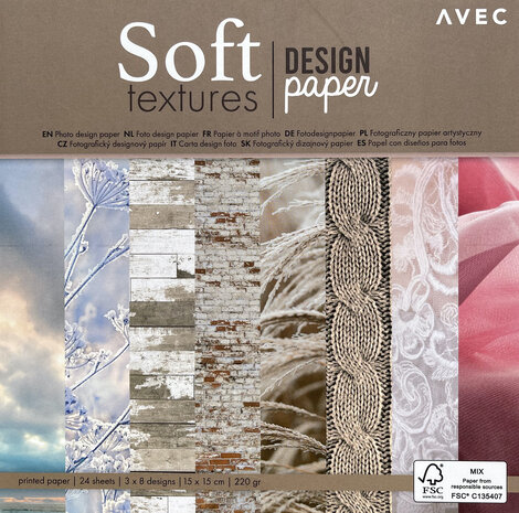 AVEC Soft Textures 6x6 Inch Paper Pad (3009688) AVEC Soft Textures 6x6 Inch Paper Pad (3009688)
