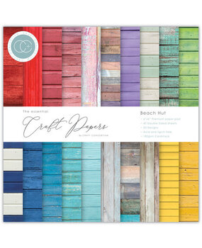 Craft Consortium Essential Craft Papers 6x6 Inch Paper Pad Beach Hut (CCEPAD028B) Craft Consortium Essential Craft Papers 6x6 Inch Paper Pad Beach Hut (CCEPAD028B)