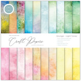 Craft Consortium Essential Craft Papers 8x8 Inch Paper Pad Grunge Light Tones (CCEPAD008E)
