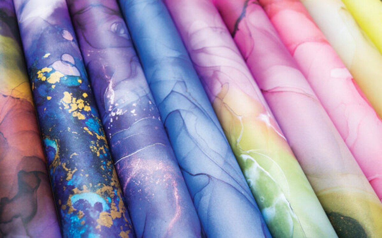 Craft Consortium Essential Craft Papers 8x8 Inch Paper Pad Ink Drops Vivid (CCEPAD013E)