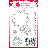 Woodware Petal Doodles Never Give Up Clear Stamps (JGS858)