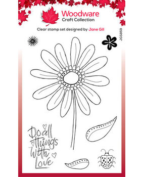 Woodware Petal Doodles With Love Clear Stamps (JGS859) Woodware Petal Doodles With Love Clear Stamps (JGS859)