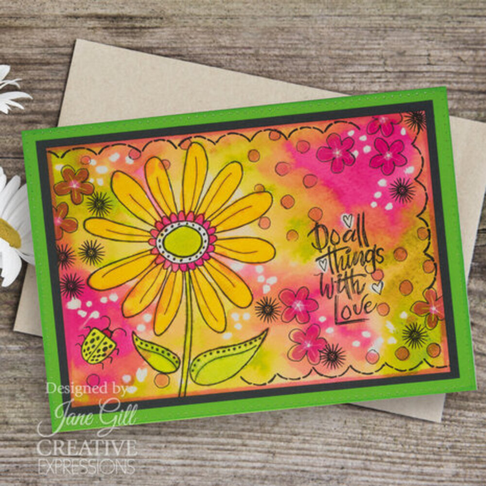 Woodware Petal Doodles With Love Clear Stamps (JGS859) Woodware Petal Doodles With Love Clear Stamps (JGS859)