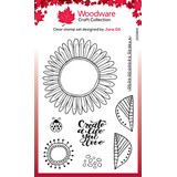 Woodware Petal Doodles Live Life Clear Stamps (JGS860)