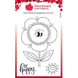 Woodware Petal Doodles Be Happy Clear Stamps (JGS862)