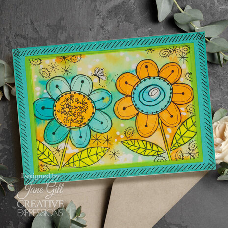 Woodware Petal Doodles Pretty Place Clear Stamps (JGS863)