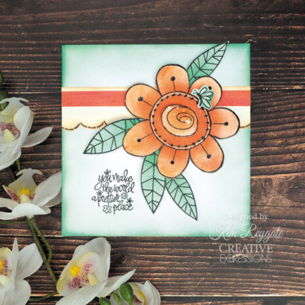 Woodware Petal Doodles Pretty Place Clear Stamps (JGS863)