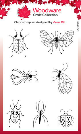 Woodware Bug Doodles Clear Stamps (JGS865) Woodware Bug Doodles Clear Stamps (JGS865)
