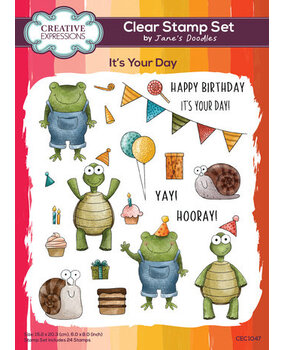 Creative Expressions Jane's Doodles Clear Stamp Set It's Your Day (CEC1047) Creative Expressions Jane's Doodles Clear Stamp Set It's Your Day (CEC1047)