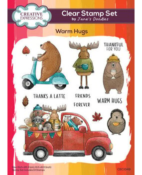 Creative Expressions Jane's Doodles Clear Stamp Set Warm Hugs (CEC1048) Creative Expressions Jane's Doodles Clear Stamp Set Warm Hugs (CEC1048)
