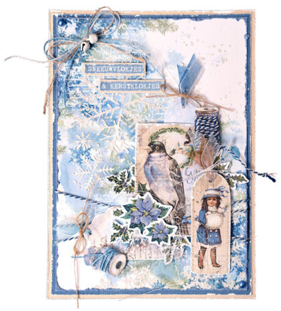 Studio Light Vintage Christmas Masking Stencil Snowflake ATC Backgrounds (JMA-VC-MASK240) Studio Light Vintage Christmas Masking Stencil Snowflake ATC Backgrounds (JMA-VC-MASK240)