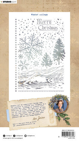 Studio Light Vintage Christmas Masking Stencil Winter Collage (JMA-VC-MASK241) Studio Light Vintage Christmas Masking Stencil Winter Collage (JMA-VC-MASK241)