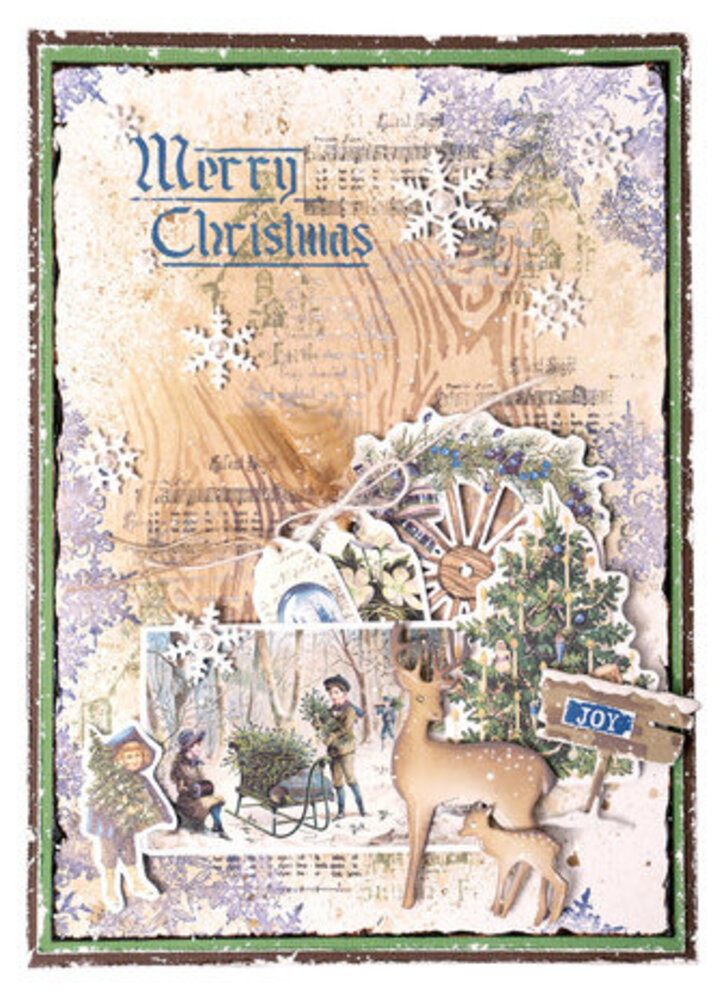 Studio Light Vintage Christmas Masking Stencil Winter Collage (JMA-VC-MASK241) Studio Light Vintage Christmas Masking Stencil Winter Collage (JMA-VC-MASK241)
